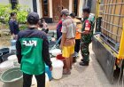 Dalam Rangka HUT TNI KE 78,Koramil 08/Purwanegara Menyalurkan bantuan Air Bersih