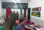 Koramil 04 Karangkobar Menggelar Bakti Sosial Donor Darah demi Membantu PMI Cabang Banjarnegara